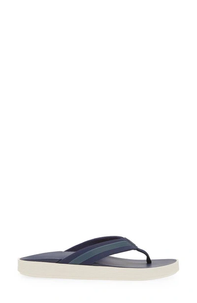 Shop Olukai Leeward Flip Flop In Navy / Navy