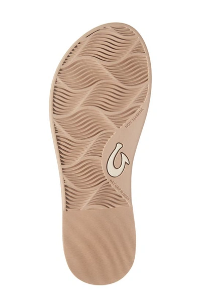 Shop Olukai La'i Slide Sandal In Taupe / Taupe