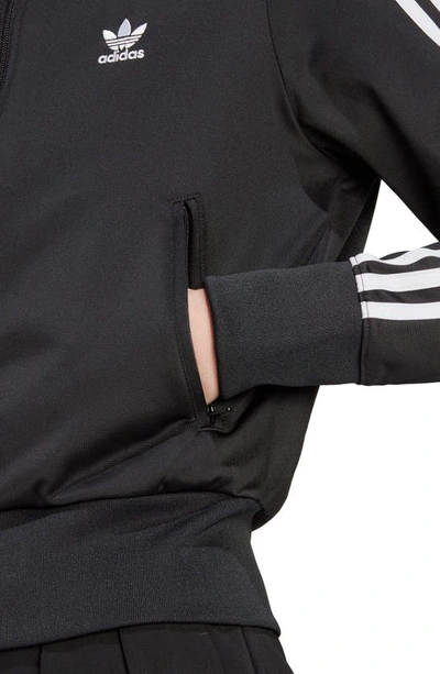 Adidas Originals Firebird Tt Pb Woman Sweatshirt Black Size 4 Recycled Polyester In Black