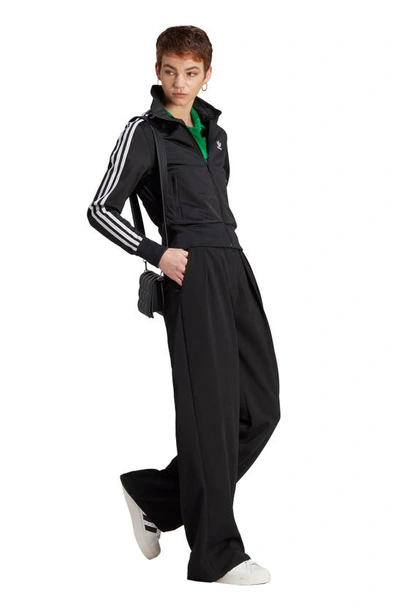 Adidas Originals Firebird Tt Pb Woman Sweatshirt Black Size 4 Recycled Polyester In Black