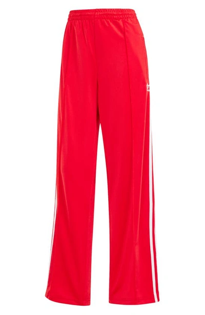 Shop Adidas Originals Firebird Recycled Polyester Track Pants In Better Scarlet