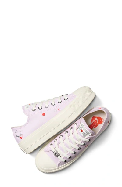 Shop Converse Chuck Taylor® All Star® Lift Low Top Sneaker In Lilac Daze/ Egret/ Fever