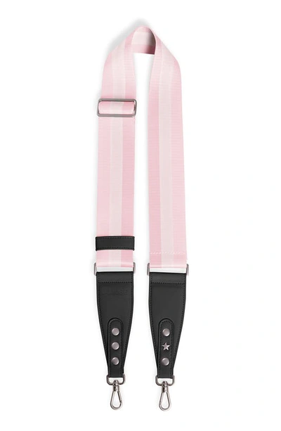 Shop Ju-ju-be Woven Bag Strap In Pink With Black Pu