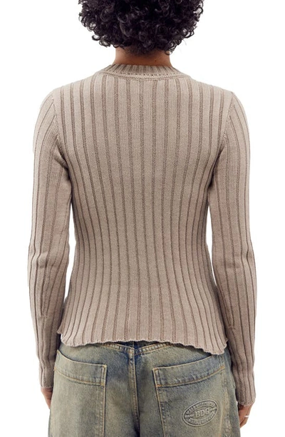 Shop Bdg Urban Outfitters Stencil Rib Sweater In Mink