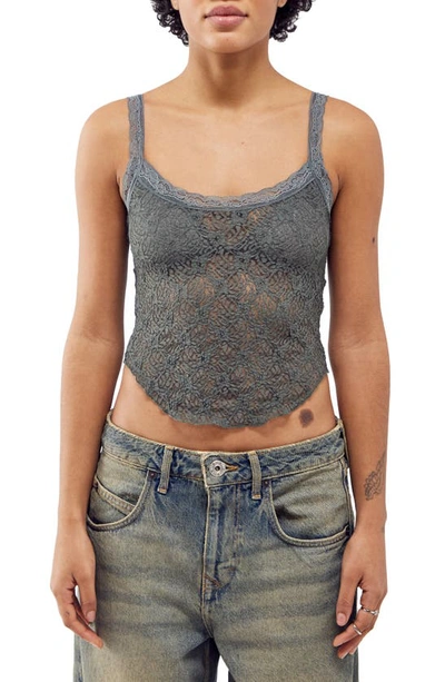 Shop Bdg Urban Outfitters Jaida Lace Camisole In Blue