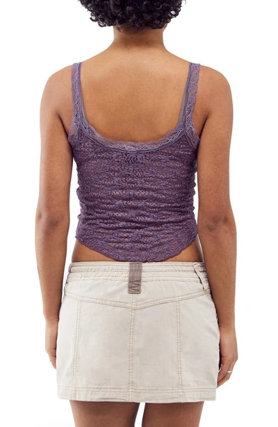 Shop Bdg Urban Outfitters Jaida Lace Camisole In Black Plum