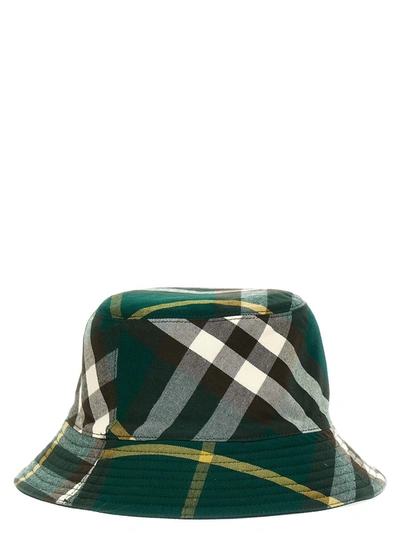 Shop Burberry Reversible Bucket Hat In White