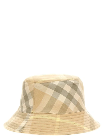 Burberry Men Reversible Bucket Hat In Beige