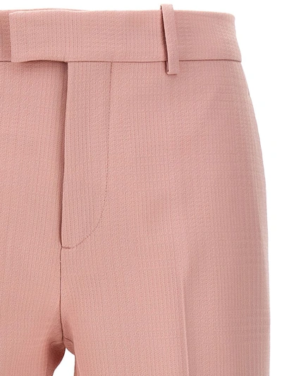 Shop Burberry Tailored Trousers In Pink