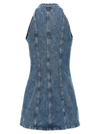 Shop Diesel 'de-lulu' Mini Dress In Blue