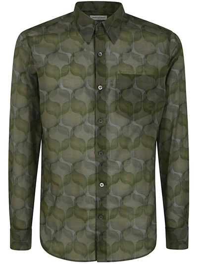 Shop Dries Van Noten 01290 Corbino 8137 M.w.shirt Clothing In Green