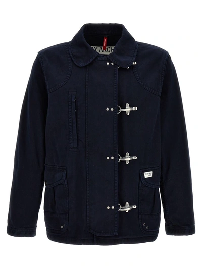 Shop Fay '4 Ganci' Jacket In Blue