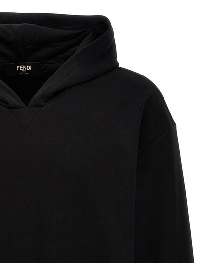 Shop Fendi 'ff' Hoodie In Black
