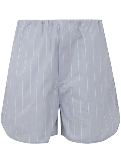 Shop Filippa K Striped Drawstring Shorts Clothing In Blue