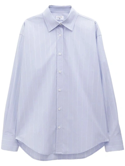 Shop Filippa K Stripe Poplin Shirt Clothing In Blue