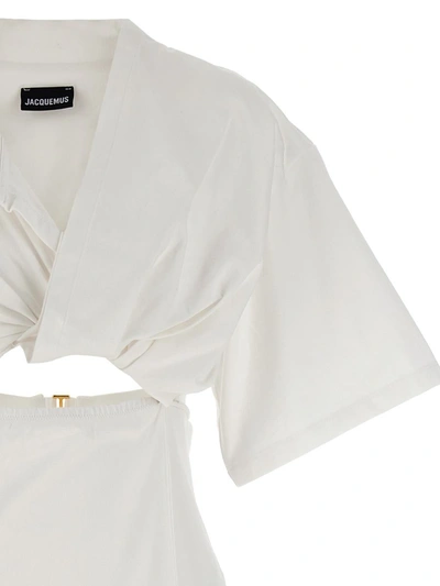 Shop Jacquemus 'bahia' Dress In White