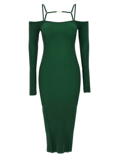 Shop Jacquemus 'sierra' Dress In Green