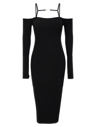 Shop Jacquemus 'sierra' Dress In Black