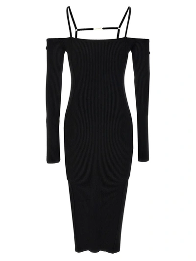 Shop Jacquemus 'sierra' Dress In Black
