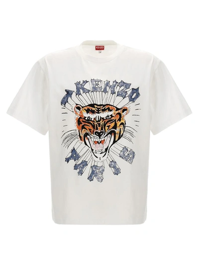 Shop Kenzo 'drawn Varsity' T-shirt In White