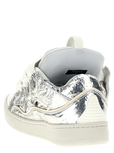 Shop Lanvin 'curb' Sneakers In Silver