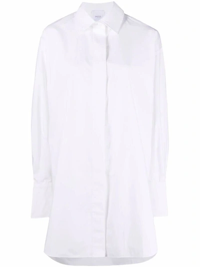Shop Patou Iconic Mini Shirt Dress Clothing In White