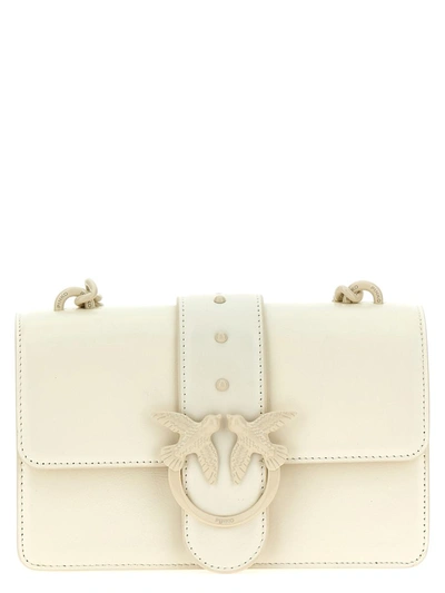Shop Pinko 'love One Mini' Crossbody Bag In White