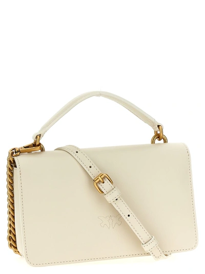 Shop Pinko 'love One Mini' Crossbody Bag In White