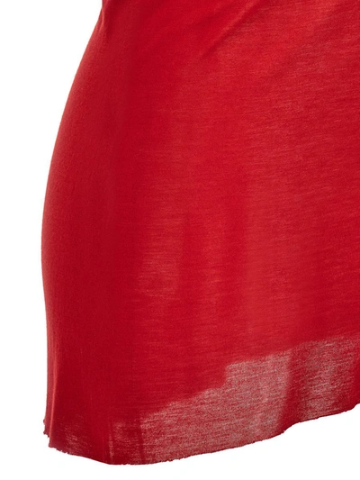 Shop Rick Owens 'athena T' Top In Red