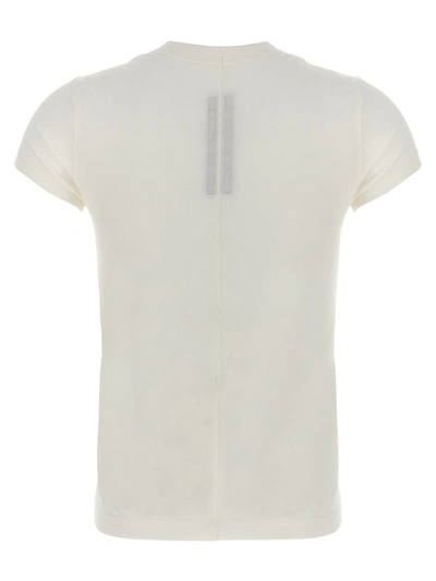 Rick Owens Cropped Level Tee T-shirt White In White