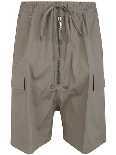 Shop Rick Owens Cargobela Shorts Clothing In Grey
