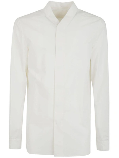 Shop Rick Owens Snap Collar Faun Shirt Clothing In White