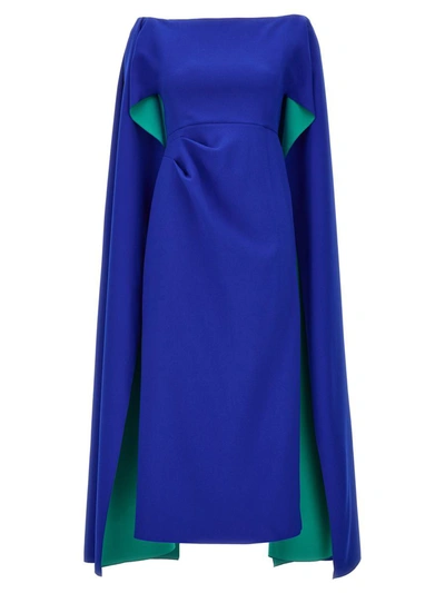Shop Roksanda 'guiomar' Dress In Blue