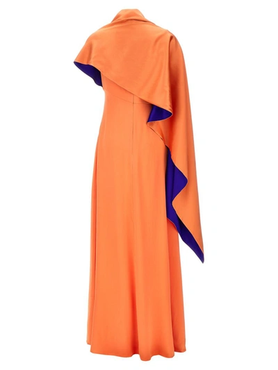 Shop Roksanda 'pilar' Dress In Orange
