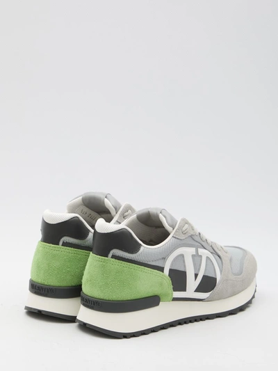 Shop Valentino Vlogo Pace Sneakers In Grey