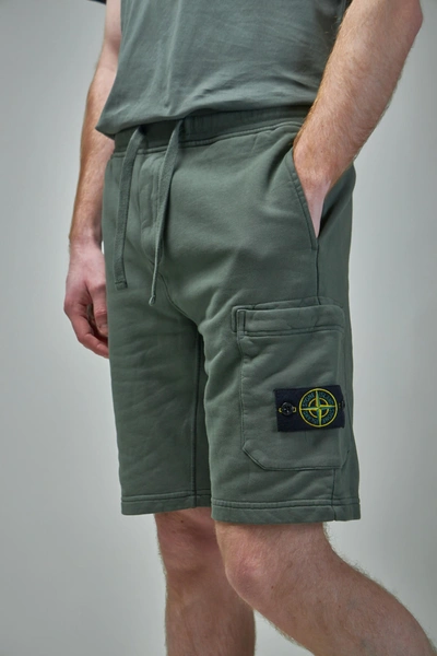Shop Stone Island Fleece Shorts