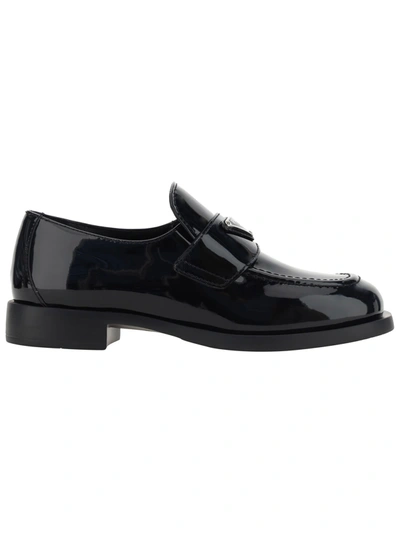 Shop Prada Loafers In Black