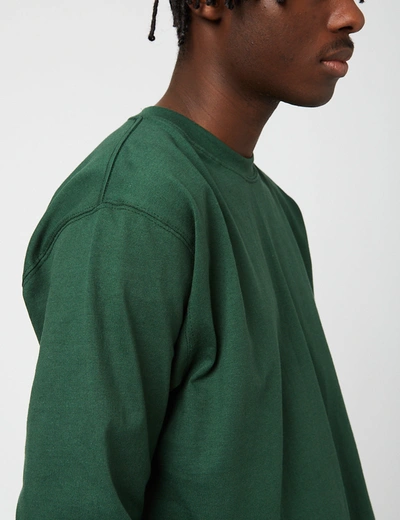 Shop Camber Usa 305 Long Sleeve T-shirt (8oz Cotton) In Green