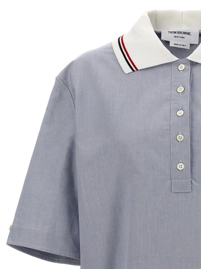 Shop Thom Browne Broderie Anglaise Dresses Light Blue