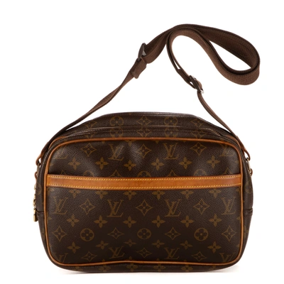 Pre-owned Louis Vuitton Reporter In Brown