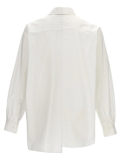 Shop Mm6 Maison Margiela Patchwork Shirt Shirt, Blouse White