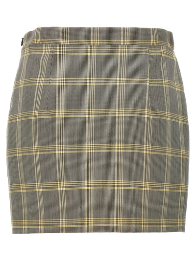 Shop Marni Prince Of Wales Mini Skirt Skirts Yellow
