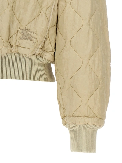 Shop Burberry Quilted Bomber Jacket Casual Jackets, Parka Beige