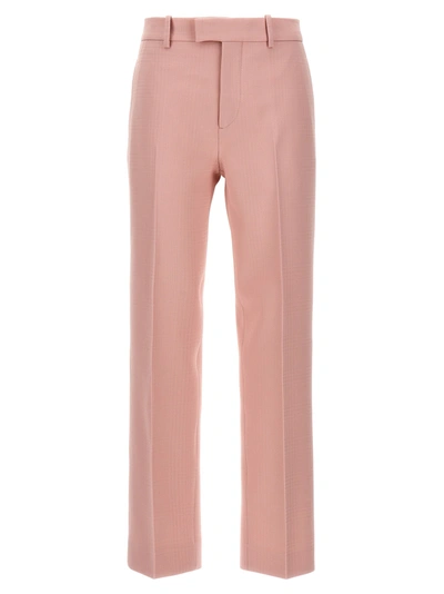 Shop Burberry Tailored Trousers Pants Pink