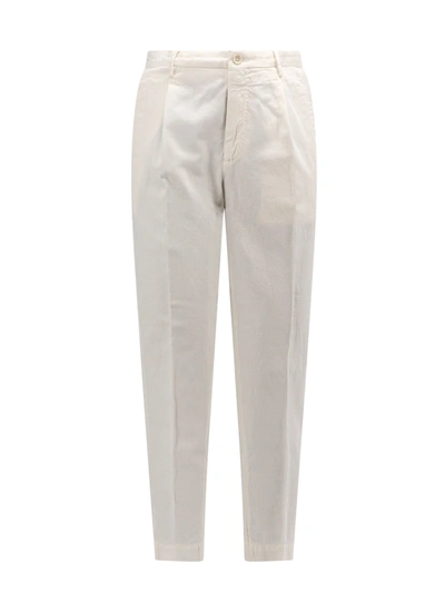 Shop Incotex Cotton And Linen Trouser