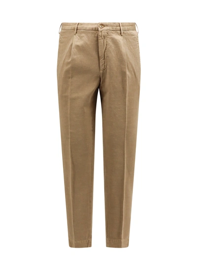 Shop Incotex Cotton And Linen Trouser