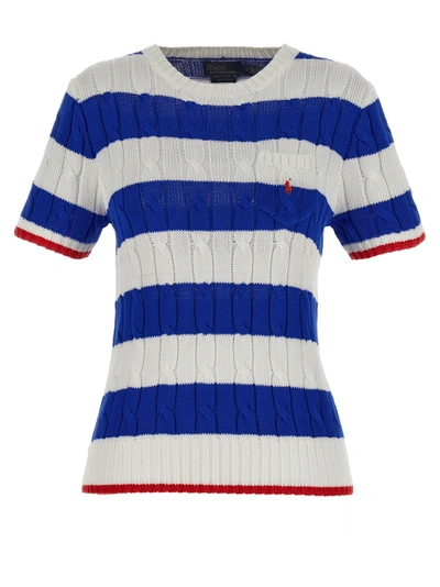 Shop Polo Ralph Lauren Striped Sweater Sweater, Cardigans In Multicolor
