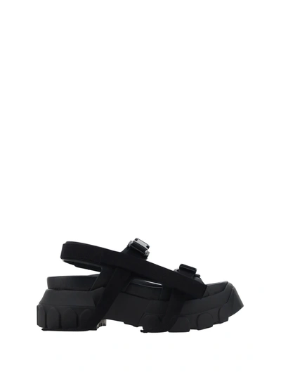 Shop Rick Owens Tractor Sandal In Black/black