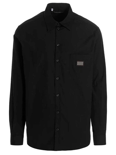Shop Dolce & Gabbana Dg Essential Shirt, Blouse In Black