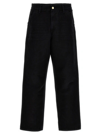 Shop Carhartt Single Knee Pants In Black